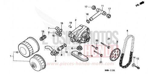 OIL FILTER/OIL PUMP XL600VX de 1999